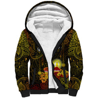 personalized-happy-diwali-festival-sherpa-hoodie-diya-lamp-hibiscus-polynesian-pattern