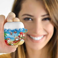 Guam Christmas AirPods Case Felis Pasgua Chilling Santa - Polynesian Pride