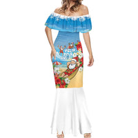 Guam Christmas Mermaid Dress Felis Pasgua Chilling Santa - Polynesian Pride