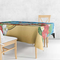 Guam Christmas Tablecloth Felis Pasgua Chilling Santa LT05 - Polynesian Pride