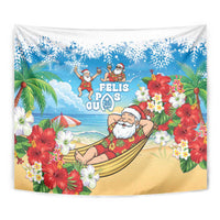 Guam Christmas Tapestry Felis Pasgua Chilling Santa LT05 - Polynesian Pride