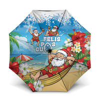 Guam Christmas Umbrella Felis Pasgua Chilling Santa - Polynesian Pride