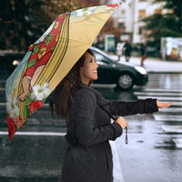 Guam Christmas Umbrella Felis Pasgua Chilling Santa - Polynesian Pride