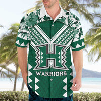 Custom Hawaii Football Hawaiian Shirt Rainbow Warriors Tropical Vibes - Polynesian Pride