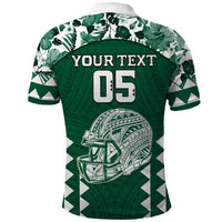 Custom Hawaii Football Polo Shirt Rainbow Warriors Tropical Vibes LT05 - Polynesian Pride