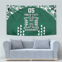 Custom Hawaii Football Tapestry Rainbow Warriors Tropical Vibes LT05 - Polynesian Pride