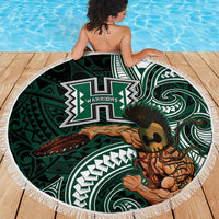 Hawaii Ikaika Warrior Football Beach Blanket Polynesian Tribal Tattoo - Polynesian Pride