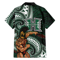 Hawaii Ikaika Warrior Football Family Matching Puletasi and Hawaiian Shirt Polynesian Tribal Tattoo LT05 - Polynesian Pride