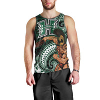 Hawaii Ikaika Warrior Football Men Tank Top Polynesian Tribal Tattoo - Polynesian Pride
