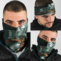 Hawaii Ikaika Warrior Football Neck Gaiter Polynesian Tribal Tattoo - Polynesian Pride