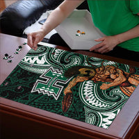 Hawaii Ikaika Warrior Football Puzzle Polynesian Tribal Tattoo - Polynesian Pride