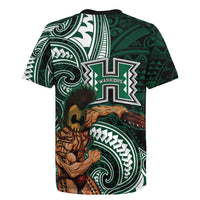 Hawaii Ikaika Warrior Football Rugby Jersey Polynesian Tribal Tattoo - Polynesian Pride