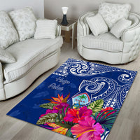 Hafa Adai Guam History and Chamorro Heritage Day Area Rug Blue Latte Stone LT05 - Polynesian Pride
