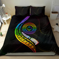 LGBT History Month Bedding Set Proud And Happy Polynesian Dolphin LT05 - Polynesian Pride