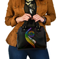 LGBT History Month Shoulder Handbag Proud And Happy Polynesian Dolphin LT05 - Polynesian Pride