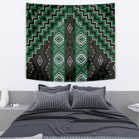 New Zealand Aotearoa Tapestry Green Poutama With Taniko Pattern LT05