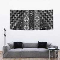 New Zealand Aotearoa Tapestry Black Poutama With Taniko Pattern LT05