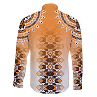New Zealand Family Matching Tank Maxi Dress and Hawaiian Shirt Poutama Mix Orange Taniko Inspired Art LT05