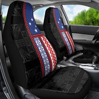 Samoa Flag Car Seat Cover Ula Fala With Samoan Siapo - Polynesian Pride