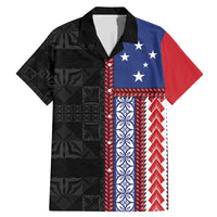 Samoa Flag Family Matching Mermaid Dress and Hawaiian Shirt Ula Fala With Samoan Siapo - Polynesian Pride