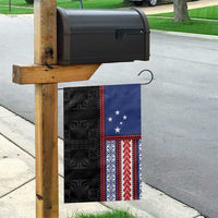 Samoa Flag Garden Flag Ula Fala With Samoan Siapo - Polynesian Pride