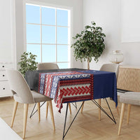 Samoa Flag Tablecloth Ula Fala With Samoan Siapo - Polynesian Pride