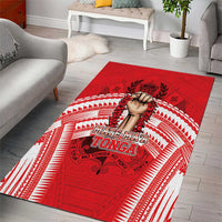 Tonga Rugby Mate Ma'a Area Rug Tongan Pride Unique Style - Polynesian Pride