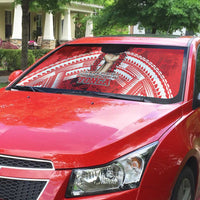 Tonga Rugby Mate Ma'a Auto Sun Shade Tongan Pride Unique Style LT05 - Polynesian Pride