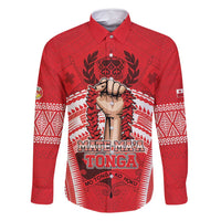 Custom Tonga Rugby Mate Ma'a Family Matching Long Sleeve Bodycon Dress and Hawaiian Shirt Tongan Pride Unique Style - Polynesian Pride