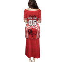 Custom Tonga Rugby Mate Ma'a Family Matching Puletasi and Hawaiian Shirt Tongan Pride Unique Style - Polynesian Pride