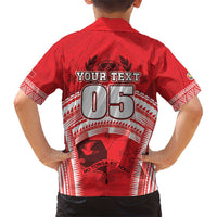 Custom Tonga Rugby Mate Ma'a Family Matching Short Sleeve Bodycon Dress and Hawaiian Shirt Tongan Pride Unique Style - Polynesian Pride