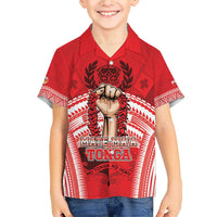 Custom Tonga Rugby Mate Ma'a Family Matching Short Sleeve Bodycon Dress and Hawaiian Shirt Tongan Pride Unique Style - Polynesian Pride