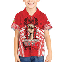 Custom Tonga Rugby Mate Ma'a Kid Hawaiian Shirt Tongan Pride Unique Style - Polynesian Pride