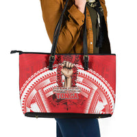 Tonga Rugby Mate Ma'a Leather Tote Bag Tongan Pride Unique Style - Polynesian Pride