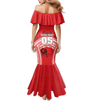 Custom Tonga Rugby Mate Ma'a Mermaid Dress Tongan Pride Unique Style - Polynesian Pride