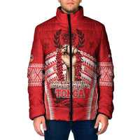 Custom Tonga Rugby Mate Ma'a Padded Jacket Tongan Pride Unique Style - Polynesian Pride