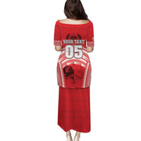 Custom Tonga Rugby Mate Ma'a Puletasi Tongan Pride Unique Style - Polynesian Pride