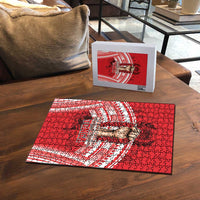 Tonga Rugby Mate Ma'a Puzzle Tongan Pride Unique Style - Polynesian Pride