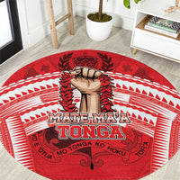 Tonga Rugby Mate Ma'a Round Carpet Tongan Pride Unique Style - Polynesian Pride