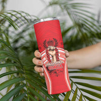 Custom Tonga Rugby Mate Ma'a Skinny Tumbler Tongan Pride Unique Style - Polynesian Pride