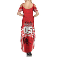 Custom Tonga Rugby Mate Ma'a Summer Maxi Dress Tongan Pride Unique Style - Polynesian Pride