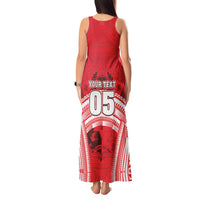Custom Tonga Rugby Mate Ma'a Tank Maxi Dress Tongan Pride Unique Style - Polynesian Pride