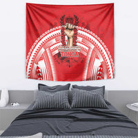 Tonga Rugby Mate Ma'a Tapestry Tongan Pride Unique Style - Polynesian Pride