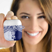 Northern Mariana Islands And Guam AirPods Case Latte Stone With Tribal Pattern