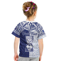 Personalised Northern Mariana Islands And Guam Kid T Shirt Latte Stone With Tribal Pattern