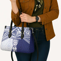 Northern Mariana Islands And Guam Leather Bag Latte Stone With Tribal Pattern