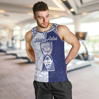 Personalised Northern Mariana Islands And Guam Men Tank Top Latte Stone With Tribal Pattern