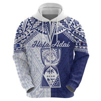 Personalised Northern Mariana Islands And Guam Zip Hoodie Latte Stone With Tribal Pattern