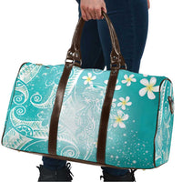 Polynesian Jellyfish Travel Bag With Plumeria Teal