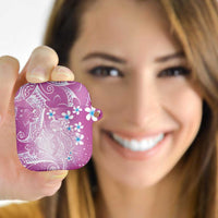 Polynesian Jellyfish AirPods Case With Plumeria Pink